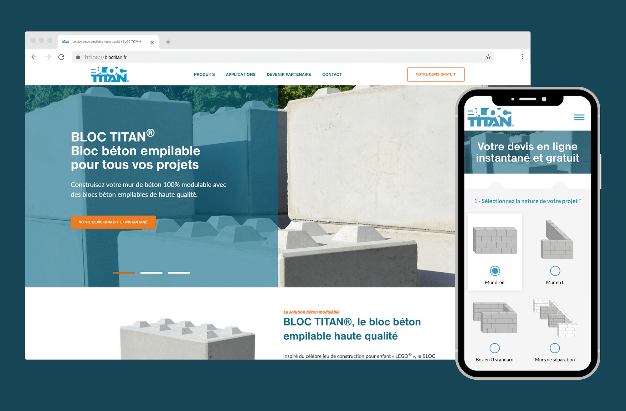 devis creation site web