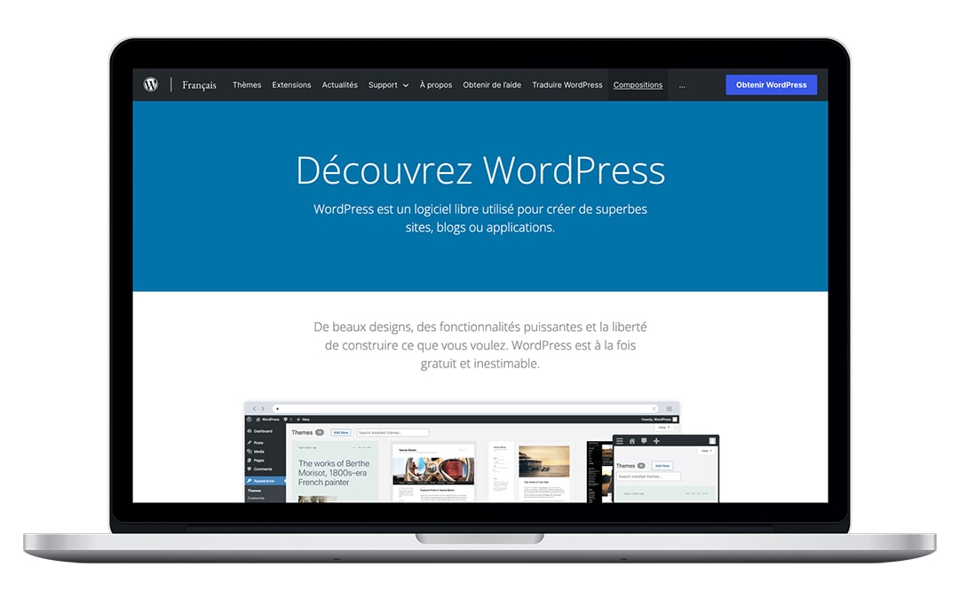 créer site web wordpress
