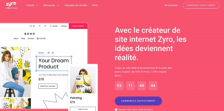 créer un site en ligne